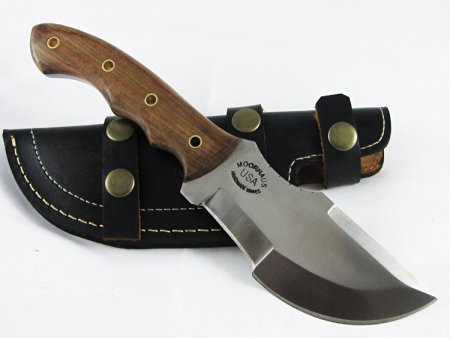 Moorhaus Handmade D2 Tool Steel Tracker Knife With Leather Sheath