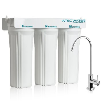APEC - Super Capacity Premium Quality 3 Stage Under Counter Water Filtration System WFS-1000