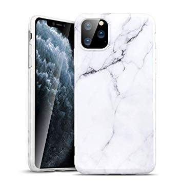 ESR Marble Case Compatible with iPhone 11 Pro Max, Slim Soft Flexible TPU, Marble-Pattern Cover for iPhone 11 Pro Max, 6.5" (2019 Release), White Sierra