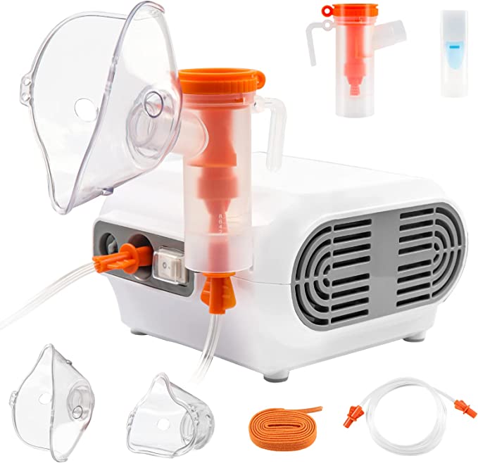 Nebulizer Machine for Adults and Kids,Handheld Jet Nebulizer with 1 Set Accessory,Portable Steam Inhaler for Breathing Problems for Travel and Home Use