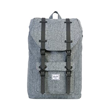 Herschel Supply Co. Little America Mid-Volume Backpack, Raven Crosshatch/Black Rubber