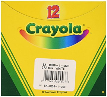 Crayola Crayons-White 12/Pkg
