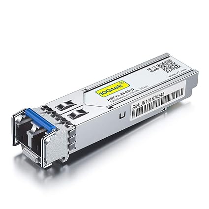 1G SFP LX LC Singlemode Module 10km, 1000Base-LX Mini-Gbic Transceiver Compatible for Cisco GLC-LH-SMD, Meraki, Ubiquiti UniFi UF-SM-1G, Mikrotik, Netgear, D-Link, TP-Link, Zyxel and more