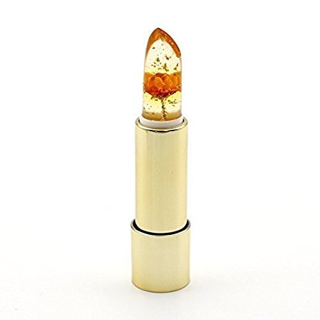 Kailijumei Lipstick Original and Famous Flower Jelly Lipstick in Mirror Casing, Minute Maid, Red