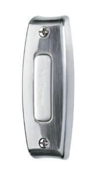 NuTone PB7LSN Wired One-Lighted Door Chime Push Button, Satin Nickel