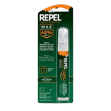 REPEL Sportsman Max Insect Repellent, 0.475-oz  Pen Size Pump, 6-PK