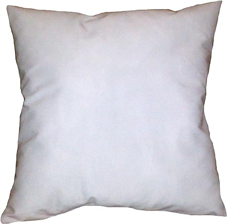 ReynosoHomeDecor 9x9 Inch Square White Cotton-Blend Throw Pillow Insert Form