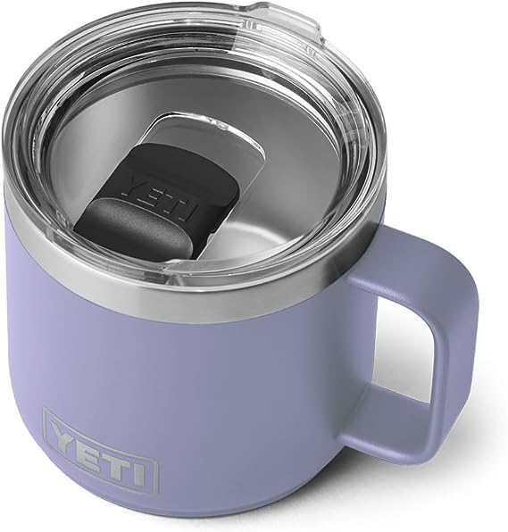 YETI Rambler 14 oz Stackable Mug, Vacuum Insulated, Stainless Steel with MagSlider Lid, Cosmic Lilac