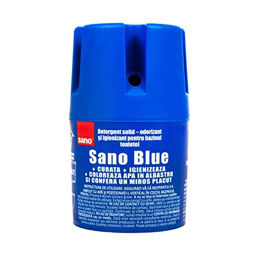 Sano Blue Water Toilet Bowl Cleaner Long Lasting Air Freshener WC Tablet Pack of 1