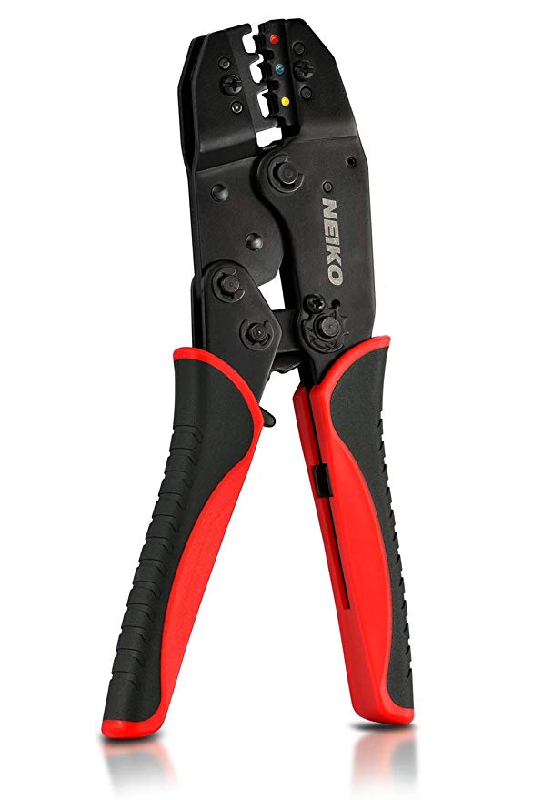 Neiko 40405A Handheld Manual Ratcheting Crimper Tool for Electrical Wire Terminals