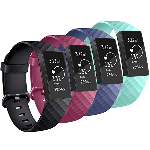 Vancle Bands Compatible with Fitbit Charge 3 Bands Replacement Charge 3 SE Classic Sports Accessories Wristbands Small Large for Women Men