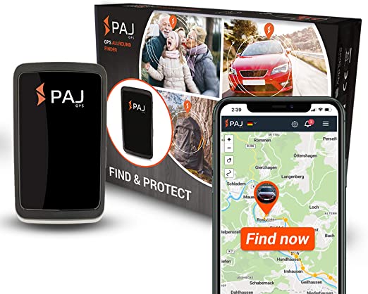 PAJ GPS Allround Finder Version 2020 GPS tracker about 20 days of battery life (up to 60 days in standby mode) live location tracking system for car, people