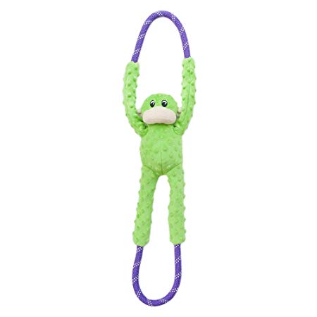 ZippyPaws Monkey RopeTugz Squeaky and Plush Rope Tug Dog Toy