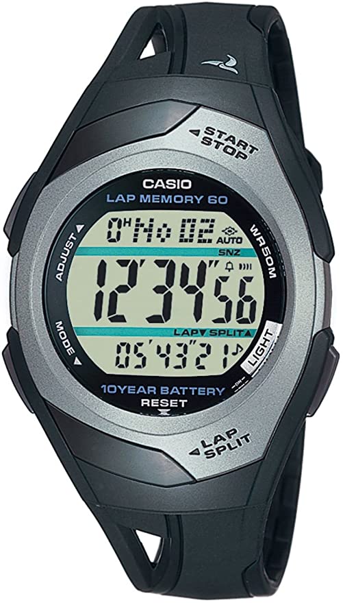 Casio STR-300C-1VER Mens PHYS Rubber Strap Digital Sports Watch