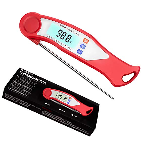 Digital Instant Read Meat Thermometer - Kitchen Cooking Food Candy Thermometer for Oil Deep Fry BBQ Grill Smoker Oven Thermometer