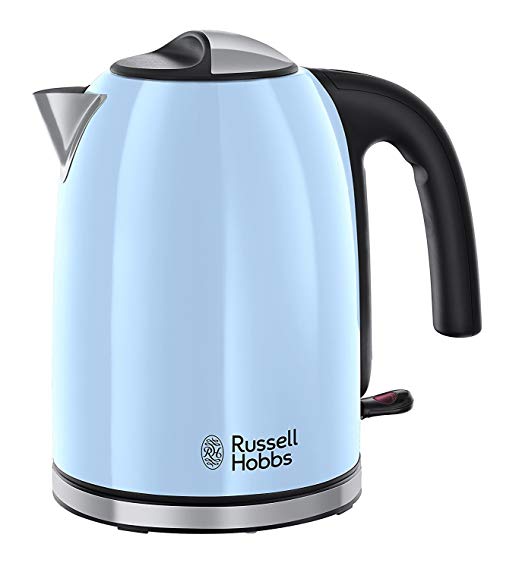 Russell Hobbs 20417, Stainless Steel, 3000 W, 1.7 liters, Heavenly Blue