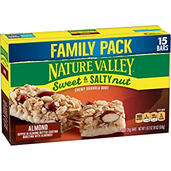 Nature Valley Granola Bars, Sweet & Salty Nut, Almond Granola Bars, 15Count, 18 Oz
