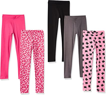 Spotted Zebra Girls and Toddlers' Leggings, Multipacks