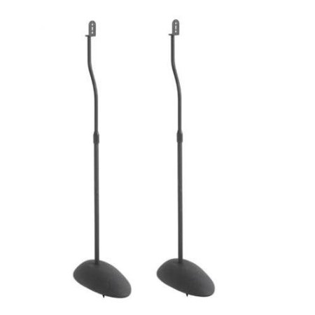SANUS Home Theater Series adjustable height speakers stands for satellite speakers - tear Drop base - 26"-39" height - HTB3 (black)