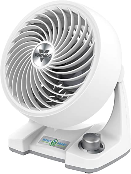 Vornado 133DC Compact Energy Smart Whole Room Air Circulator Fan with Variable Speed Control, White