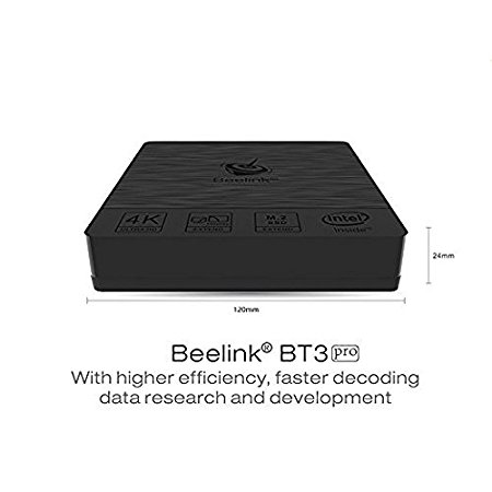 Beelink BT3 Pro Mini PC 4GB / 32GB Intel Atom x5-Z8350 Processor 1000Mbps LAN WiFi 2.4/5.8G BT 4.0 Dual Screen Display with DHMI and VGA Ports MINI PC Windows 10