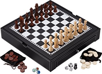 Mainstreet Classics Broadway 5-in-1 Combo Board Game Set