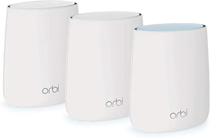 Netgear Orbi AC2200 Tri-Band WiFi System Router Wireless Banda tripla (2.4 GHz/5 GHz/5 GHz) Gigabit Ethernet Bianco