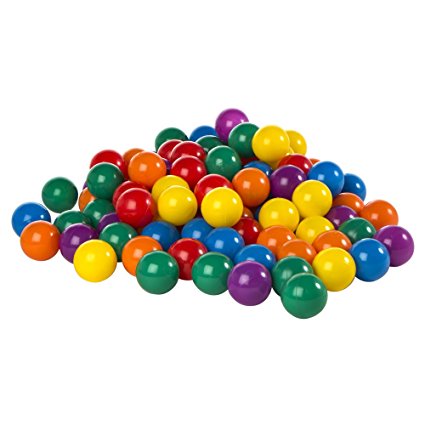 Intex 3-1/8" Fun Ballz - 100 Multi-Colored Plastic Balls, for Ages 2