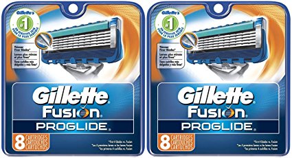 Gillette Fusion ProGlide Manual Razor Replacement Cartridge-16 Count ( 2 Packs of 8)