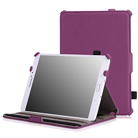 MoKo Tab S2 8.0 Case - Slim-Fit Multi-angle Folio Cover Case With Auto Wake / Sleep for Samsung Galaxy Tab S2 / S2 Nook 8.0 inch Tablet, PURPLE