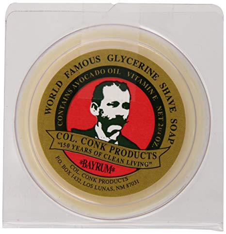 Col. Conk Worlds Famous Shaving Soap, Bay Rum (Net Weight 2.25 Oz)