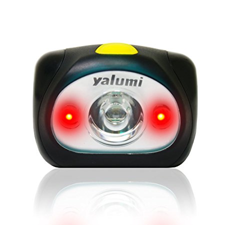 LED Headlamp yalumi 105 Lumens Spark, Lightweight; Design with Advanced Optical Quality. 1.5X Brightness, Batteries Included