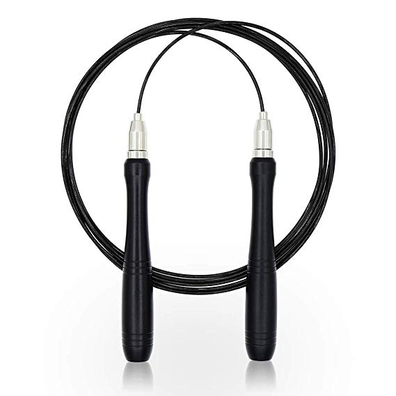 Jump Rope - Premium Quality Self-Locking Adjustable Design,Aluminum Anti-Slip Handles,Speed Skip Trainning,Fitness&Workout Items-A Jump Rope Best for Any Skill Level Women,Man&Student