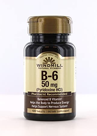 Vitamin B-6 TABS 50 MG WMILL Size: 100