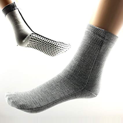 Power Ionics 1pair(2pcs) F.I.R Self Heat Magnetic Fiber Therapy Arthritis Thick Socks, HL024