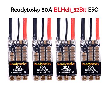 Readytosky 30A ESC BLHeli_32Bit 30amp 2-4S Brushless Motor Electronic Speed Controller Support Oneshot125 Oneshot42 Multishot Dshot1200