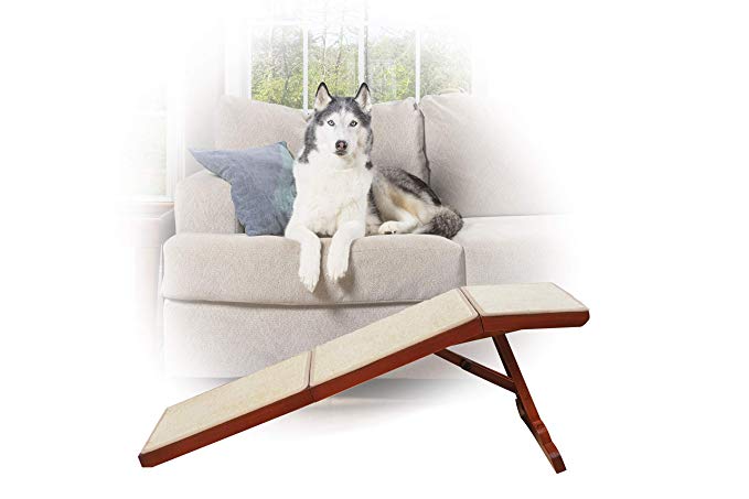 PetSafe Solvit Wood Sofa Ramp, 45 in. L Wood Pet Ramp Supports Cats and Dogs Up to 100 lb.