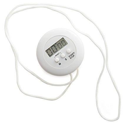 Norpro 1491 Digital Timer On A Rope, White