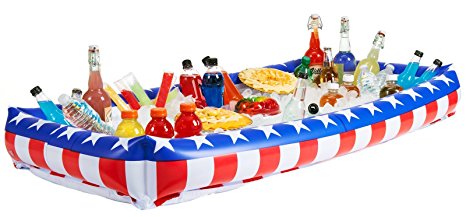 OTC - Patriotic Inflatable Buffet Cooler for Indoor/Outdoor