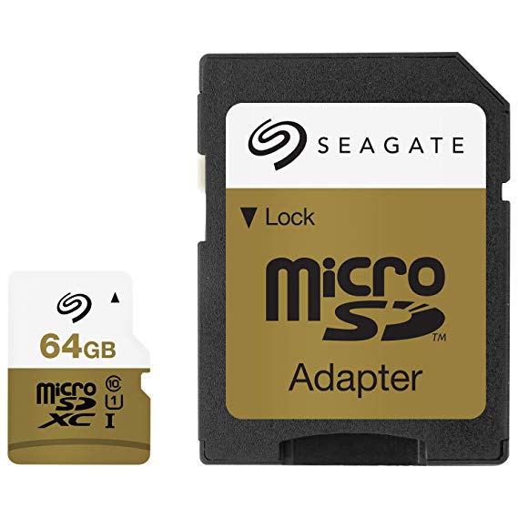 Seagate 64GB 80MB/s MicroSDXC Memory Card