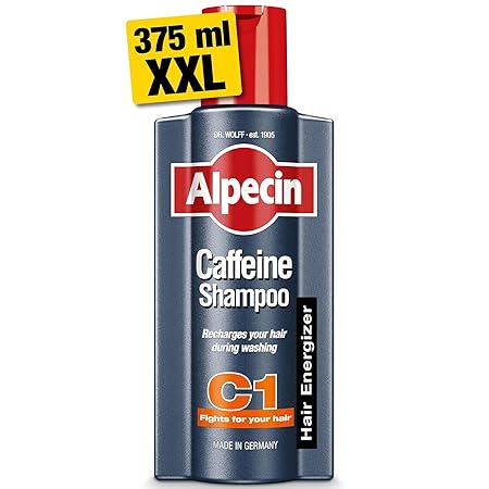 Alpecin C1 Caffeine Anti Hair Fall Shampoo 375ml | Scalpe Shampoo for Hair Fall Control | Natural Hair Growth Shampoo Strengthen Hair Growth and Reduces Hair Loss | Energizer Strong Hair Vitalizer