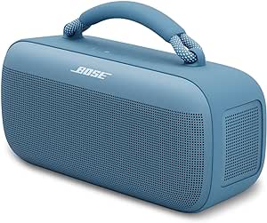 Bose Nouvelle Enceinte Portable Soundlink Max, grosse Enceinte Bluetooth étanche, Jusqu’à 20 Heures d’autonomie, USB-C, entrée AUX 3,5 mm intégrée, Bleu crépuscule