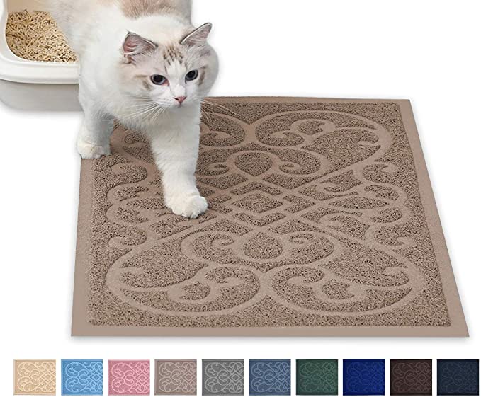 PetLike Cat Litter Mat Kitty Litter Mats, Traps Litter from Box and Cats, Cat Litter Trapping Mat Pet Food Mat