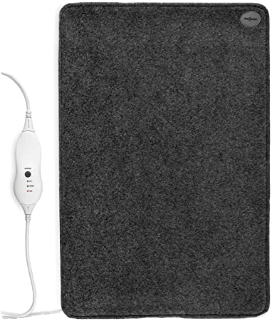 OneConcept Magic Carpet 75 Plus Heated mat - Foot warmer, Heating pad, Heating mat, 75 W, 60 x 40 cm, 3 heating levels, Cable remote control, LED indicator, Anti-slip coating, anthracite