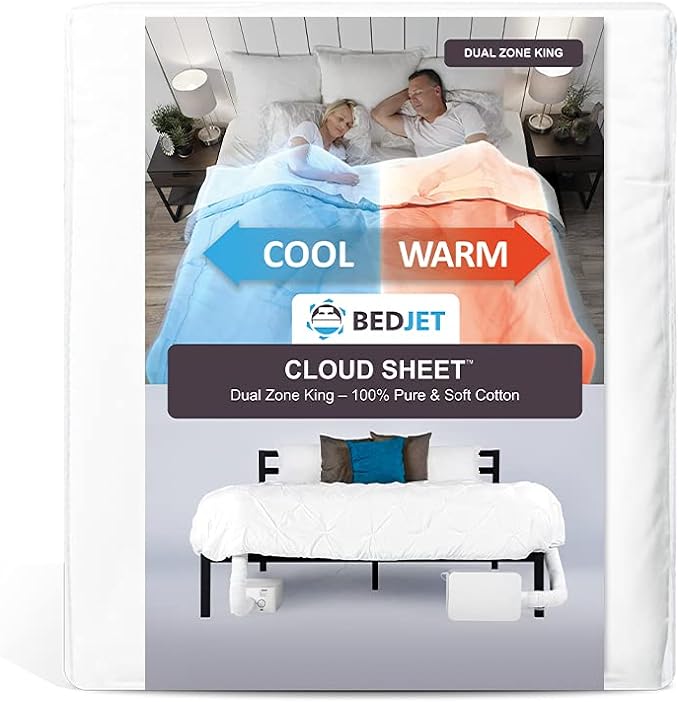 BedJet Cooling, Heating & Climate Control just for Your Bed (Cloud Sheet Dual Zone King)