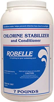 Robelle 2607 Chlorine Stabilizer and Conditioner for Swimming Pools, 7-Pound