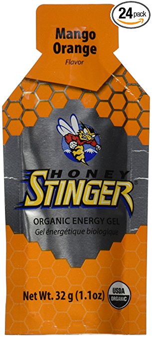 Honey Stinger Organic Energy Gel, Mango Orange, 1.1 Ounce (Pack of 24)