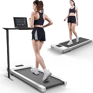 SupeRun Walking Pad, Under Desk Treadmill, 3 in 1 Portable Treadmill with Remote Control LED Display, 2.5 HP Quiet Walking Jogging Machine for Office Home Use, 300 Lbs Capacity