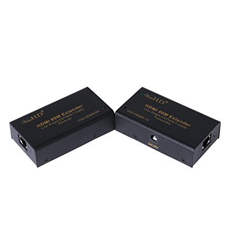 ViewHD HDMI Extender Over CAT 5e|6|7 Cable (60M Extender Over Single CAT Cable) | VHD-HE60M