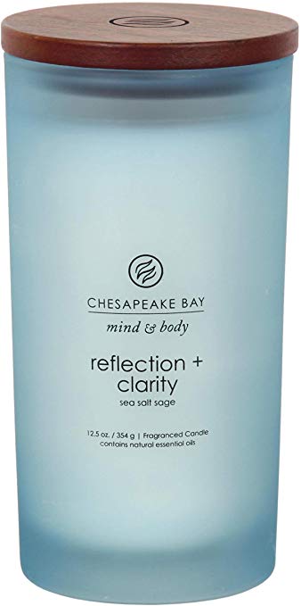 Chesapeake Bay Candle Scented Candle, Reflection   Clarity (Sea Salt Sage), Large